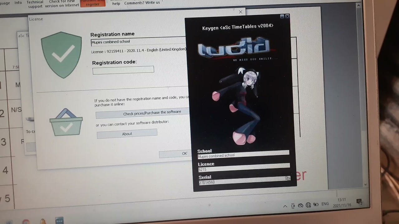 how to register ASC Timetable