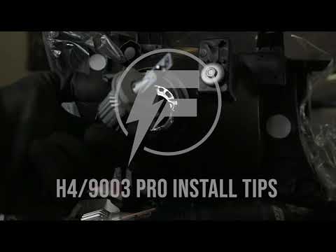 H4 9003 LED Headlight Bulb: How To Pro Install