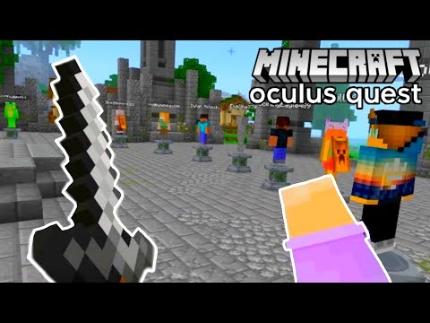 David Duggan - How to Play Minecraft VR Servers on the Oculus Quest - Online Multiplayer Crossplay Games