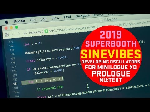 Develop Custom OSC for Minilogue XD, Prologue, Nu:Tekt #superbooth2019 #Sinevibes