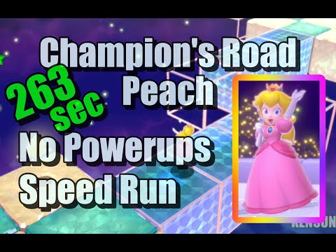 Super Mario 3D World - Champion's Road - Peach - Speed run - No Power ups