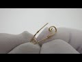 Видеообзор Серебряная булавка с позолотой ХБА5