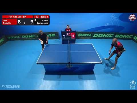 13:00 Ihor Trydukh  1-3 Artem Semenenko West 1 WIN CUP 16.11.2022 | TABLE TENNIS WINCUP