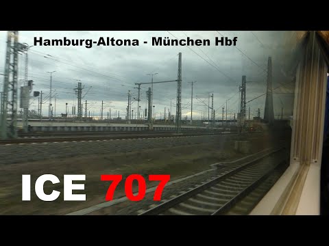 ICE 707 (ICE 1) Mitfahrt Hamburg-Altona - München Hbf | über Berlin, Halle