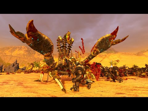 Trajann's Nyrask |  Tomb Kings VS Greenskins - Total War WARHAMMER 3 | FIRESupport | 4K