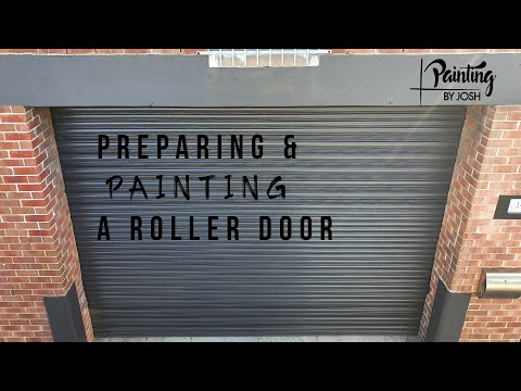 PREPARING & PAINTING A ROLLER DOOR