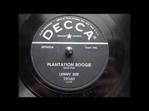 Lenny Dee - Plantation Boogie - 1954 - 78 RPM - Side A