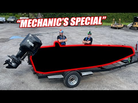 $2,500 Boat Challenge Part 2 - George/Zach Reveal Their Race Boat, the "NIGHTMARE" (smokes a lot)