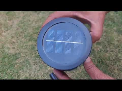Solar led -landscape path light for garden automatic turns  ...