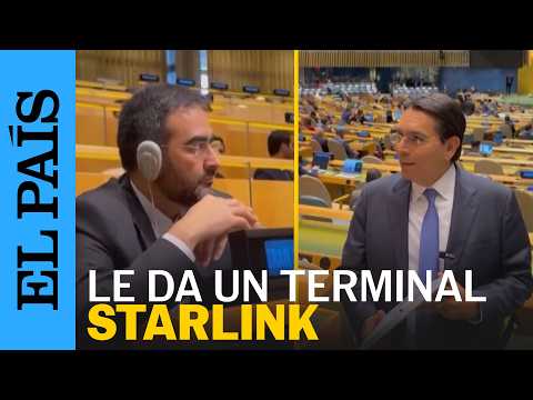 El embajador israelí intenta entregarle una terminal Starlink al delegado iraní en la ONU | EL PAÍS