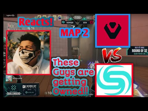 Myth Reacts To Sentinels Vs Soniqs       MAP 2    VCT open Qualifer  Valorant