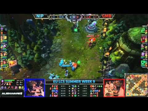 LCS EU Summer 2013 W9D3: Ninjas in Pyjamas vs Gambit Gaming (17.08.2013)