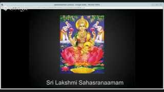 preview picture of video 'Vaishnavism Eclass - Sri lakshmi Sahasranaama Paaraayanam'