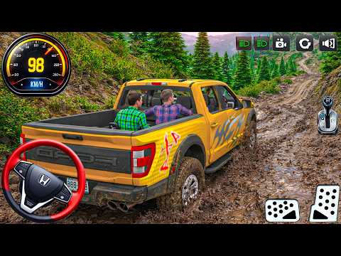 4x4 Jeep Driving Offroad Games: Mud & Offroad mountain driving rescue passengers - android gameplay