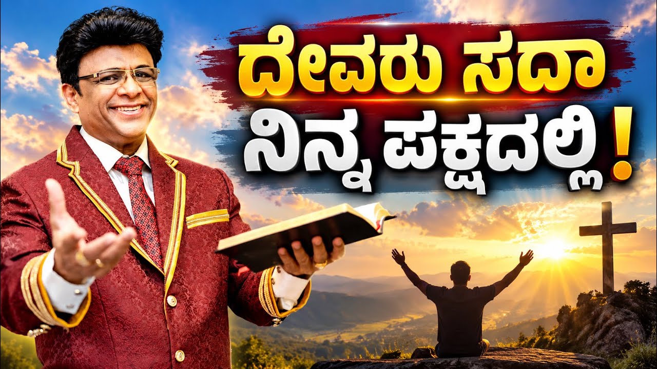 Live: ದೇವರು ಸದಾ ನಿನ್ನ ಪಕ್ಷದಲ್ಲಿ ! Kannada Sermon | Grace Ministry Mangalore 2026