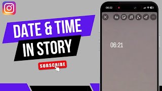 How To Put Date And Time On Instagram Story