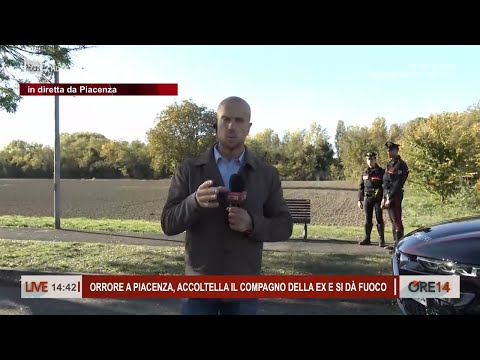 Piacenza, accoltella il compagno della ex e si dà fuoco - Ore 14 del 27/10/2025