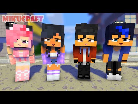poi poi first meet super idol aphmau with original friends - minecraft animation