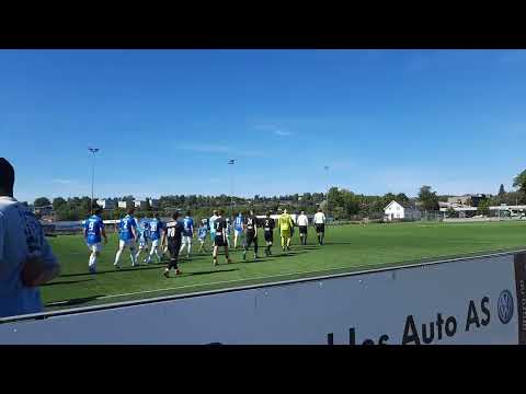 Sarpsborg FK - FK Sparta Sarpsborg 0-0 spillerne kommer på banen på Kurland 13.08.2022