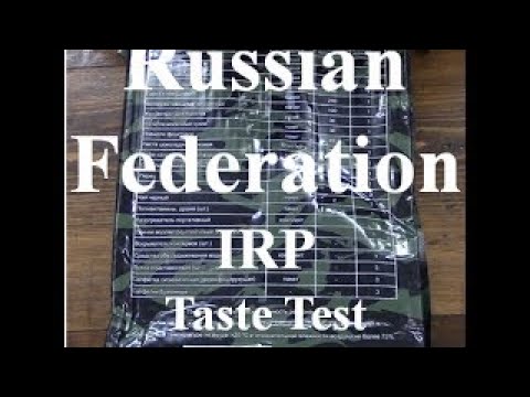 MRE Review: Russian Federation Individual Food Ration -IRP ~Taste Test~
