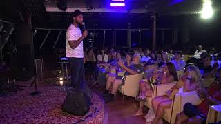 Comedian Loose Cannon live on a cruise ship