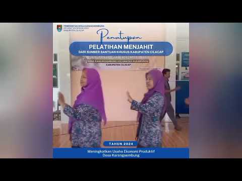 Penutupan Pelatihan Menjahit Desa Karangsembung