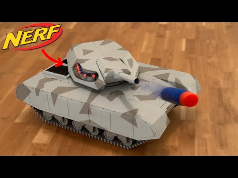 I made a Nerf turret for my tank