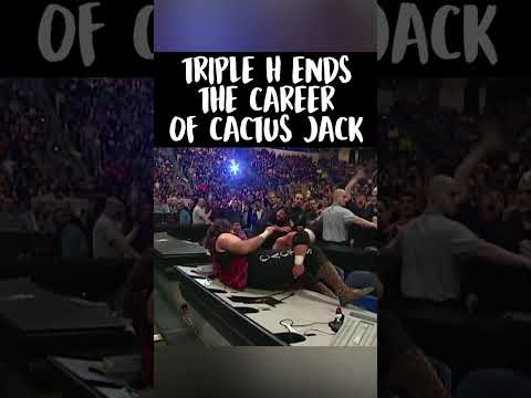 Triple H Ends The Career Of Cactus Jack