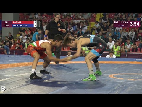 1/2 FS - 55 kg: R. RASIM (BUL) v. D. ABDALADZE (GEO)