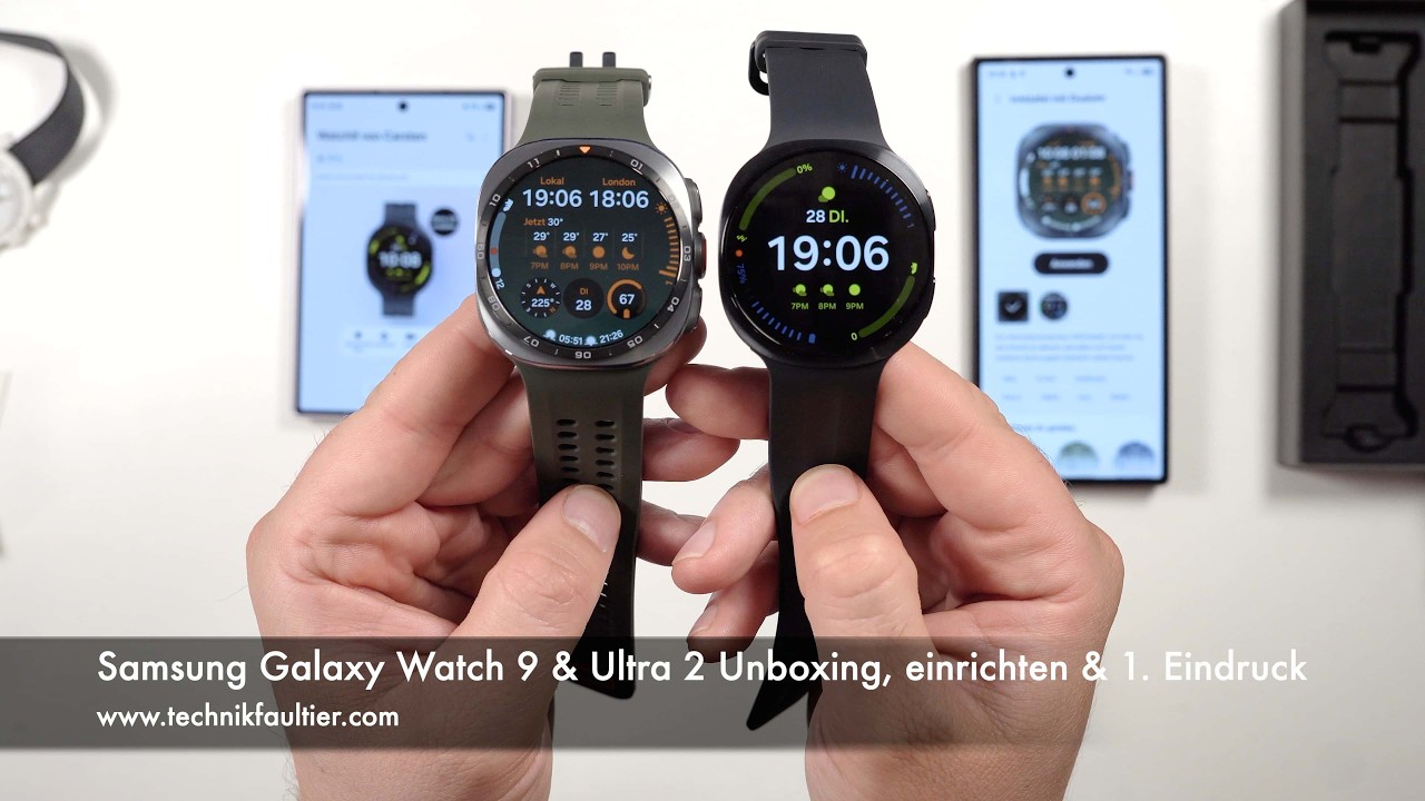 Samsung Galaxy Watch 9 & Ultra 2 Unboxing, einrichten & und erster  Eindruck