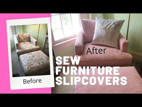 DIY Slipcovers that Look Like Reupholstery!