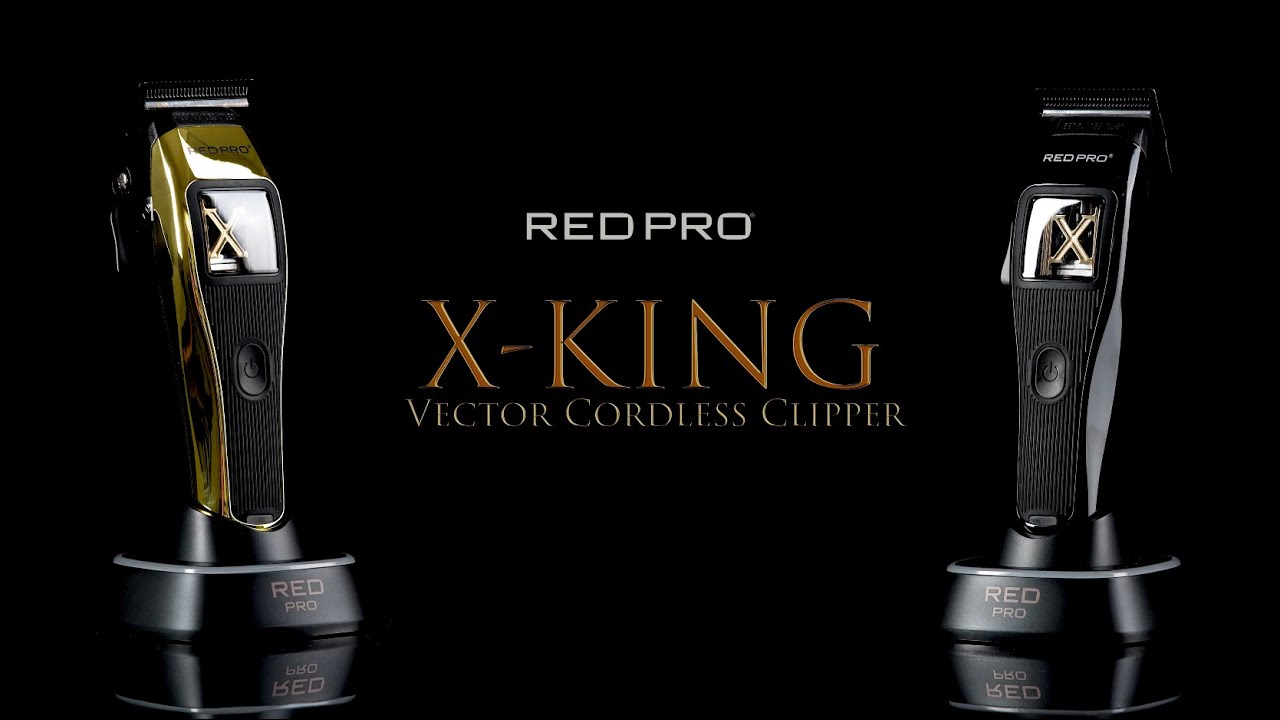 Red Pro X-King Cordless Clipper with Vector Motor – The Ultimate Haircut Tool! ✂️ #CordlessClipper