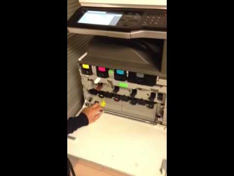 Sharp copy machine cleaning procedure