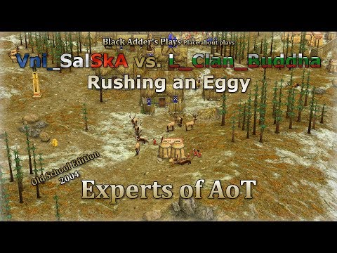 Experts of AoT - Old School 2004: Rushing an Eggy - Vni_SalSkA v L_Clan_Buddha - Age of Mythology:TT