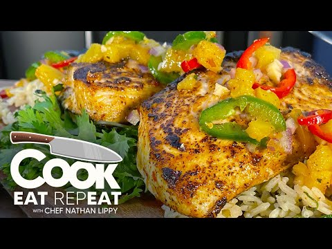 Fresh Mahi Mahi with Pineapple Pico | Cook Eat Repeat | Blackstone Griddles