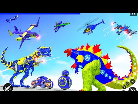 Dino Robot Car Transform Game || android gameplay