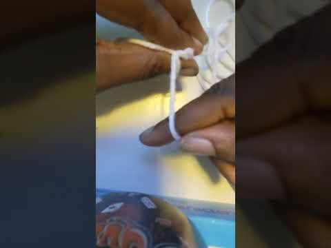 Step 1 to making clothing like a Viking! Nalbinding!