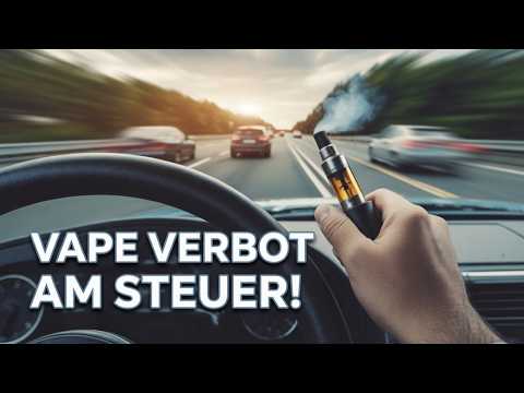 E‑Zigarette am Steuer - BUßGELD wegen Dampfen?