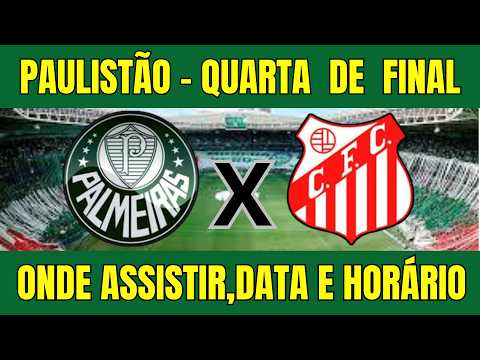 PALMEIRAS VS CAPIVARIANO 🔥 PAULISTÃO 2026 | WHERE TO WATCH, TIME AND EVERYTHING ABOUT THE GAME