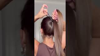 the best ponytail hack #hair #ponytailtutorial #ponytailhairstyle #highponytail #summerhair