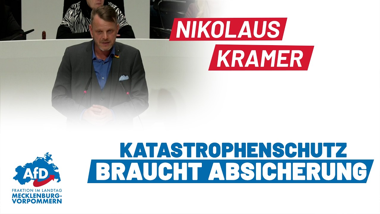 Nikolaus Kramer: Katastrophenschutz braucht Absicherung
