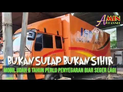 Mitsubishi foso 517 hl yang baru selesai penyegaran biar keliatan muda lagi