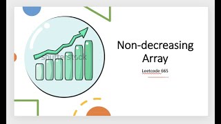 YouTube video 'Non-decreasing Array | Leetcode 665 | Live coding session | LC 665'