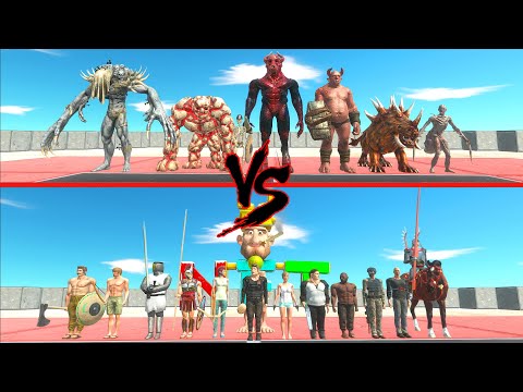 Infernal Team vs All Humans - Animal Revolt Battle Simulator