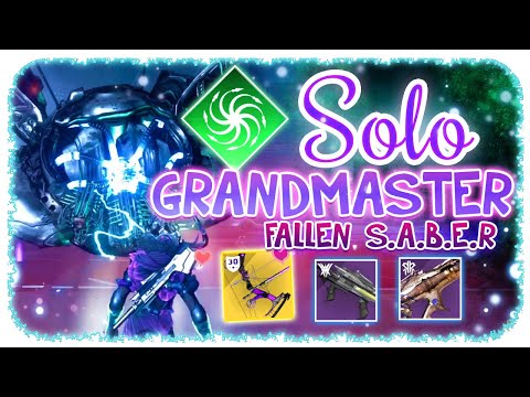 Solo Grandmaster Nightfall 1840 - Warlock - Fallen SABER - Platinum Rank Destiny 2