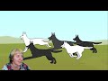 БАБУШКА СМОТРИТ Мои домашние питомцы Собаки (анимация) // Реакция на X2DED