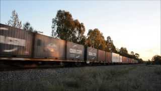preview picture of video 'Triple EMD's climbing steep grades with 6CM3: Australian Trains'
