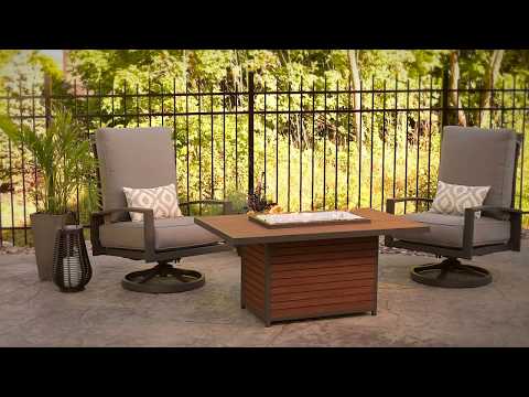 The Outdoor GreatRoom Company Kenwood 50-Inch Rectangular Gas Fire Pit Table Overview