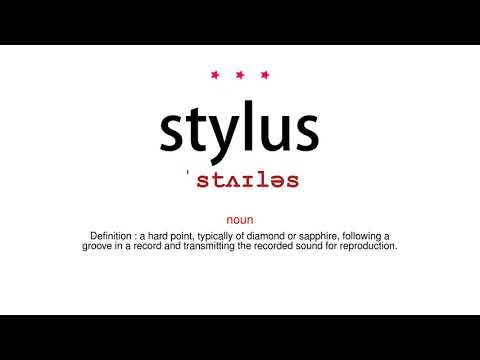 How to pronounce stylus - Vocab Today