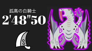 [MHWI] 孤高的白騎士 大劍 2'48'50